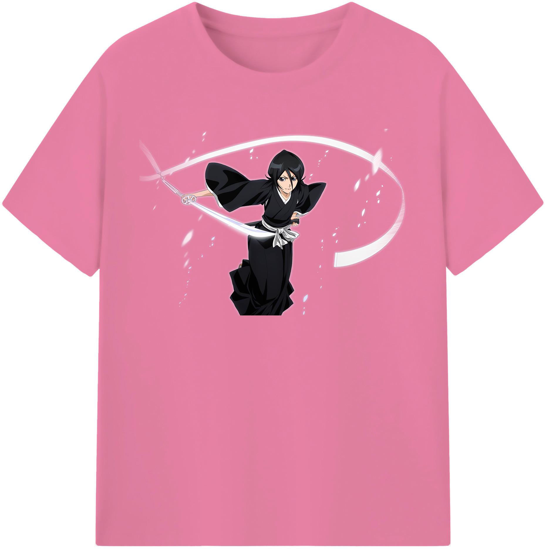 （画像用） ブリーチ 朽木ルキア BLEACH Kuchiki Rukia 綿100％半袖Tシャツ（フロントプリント）